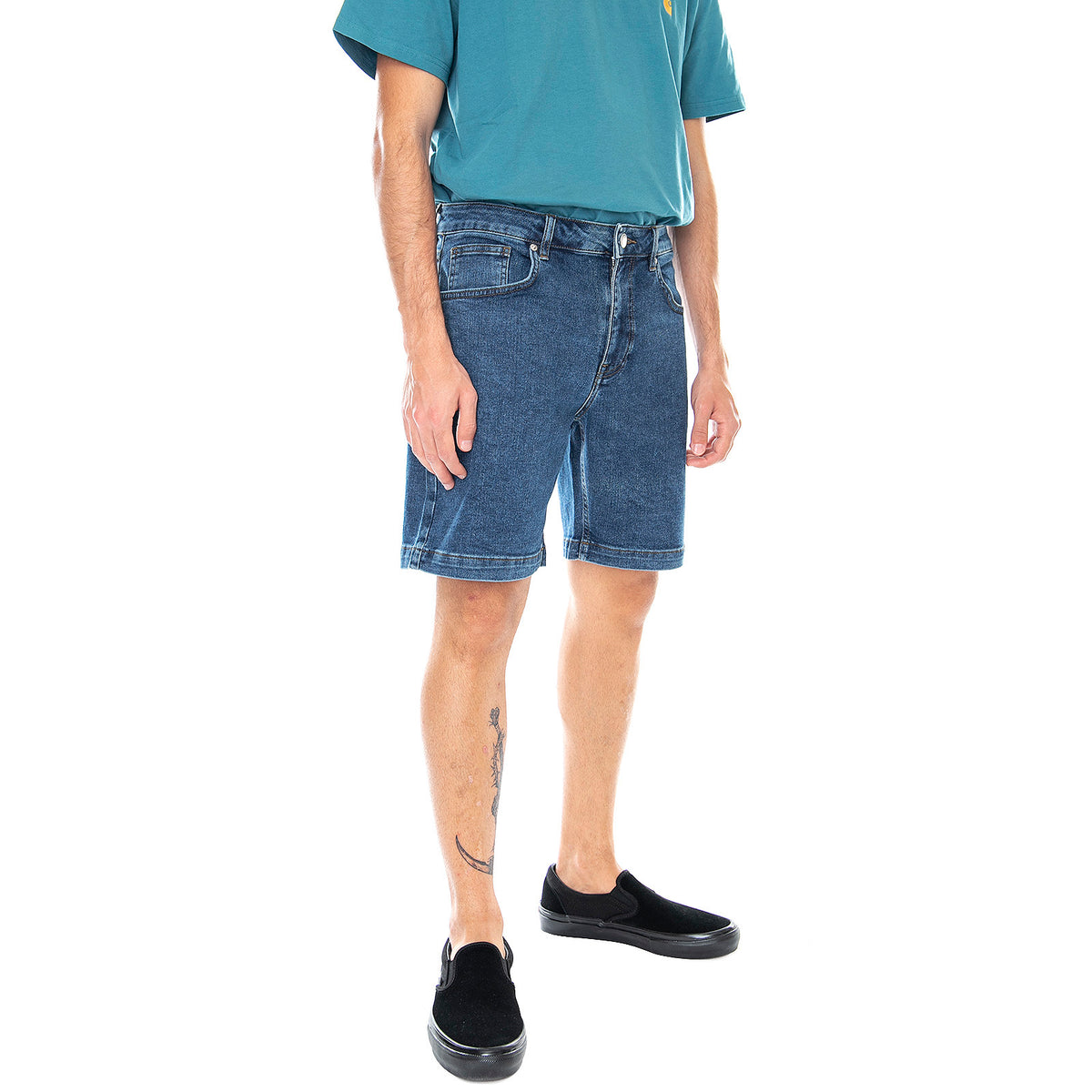 Mens Samden Shorts - Blue - Bermuda Denim Jeans Uomo Blu 65126430-1003 . MINIMUM 
