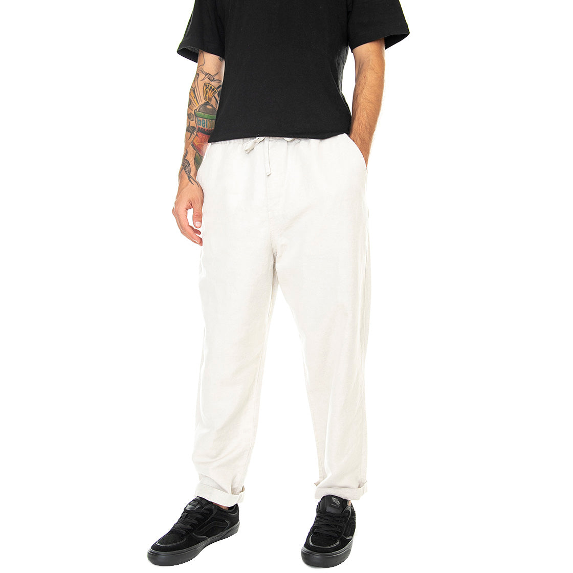 Junoson Ecru - Pantaloni Casual Uomo Beige 330630-102 . ELVINE 
