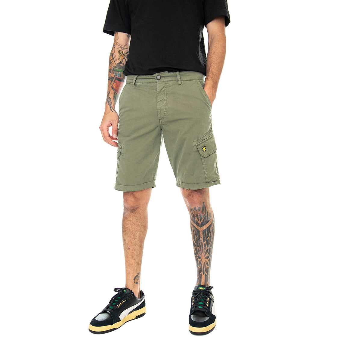 Wembley - Bermuda Cargo Uomo Verdi / Sage SH002IT-W2359LY . LYLE & SCOTT 