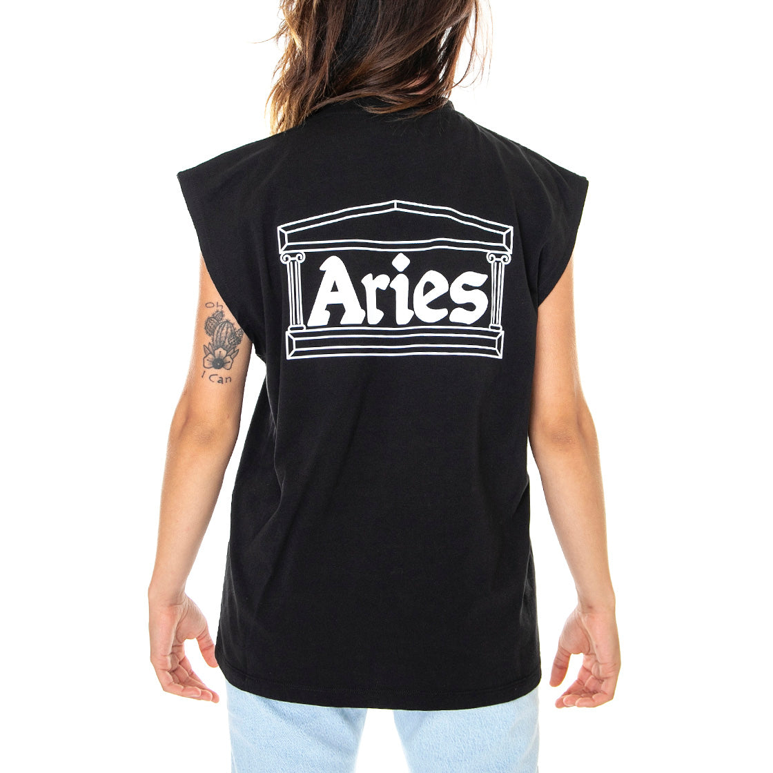 Zip Vest - Canotta Donna Nera FRAR40010-BLK . ARIES 
