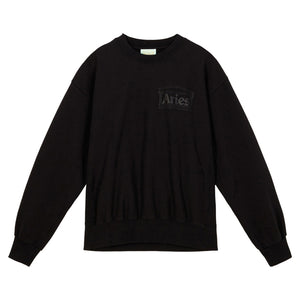 Classic Temple - Felpa Girocollo Uomo Nera SRAR20000-BLK . ARIES 