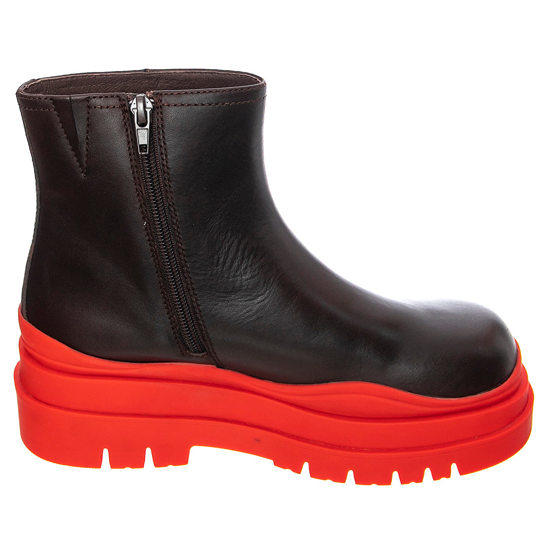 Womens Loading Brown Ankle Boots JCSJCD062101-BRWRED . JEFFREY CAMPBELL 