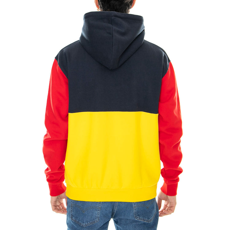 Signature Block Teddy - Felpa con Cappuccio Uomo Gialla / Blu / Rossa / Multicolore KRCKM213-086-1 . KARL KANI 