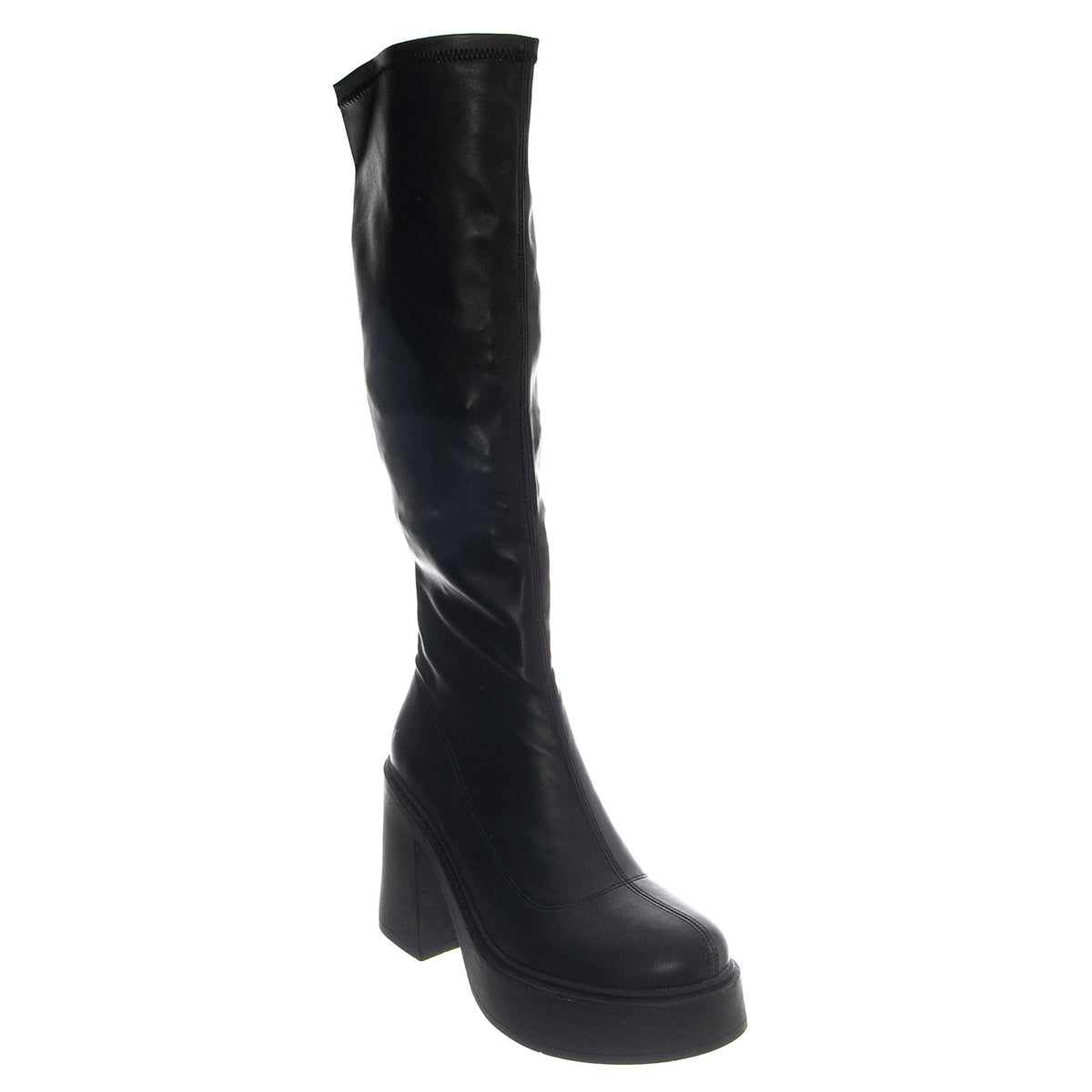 GOODBYE BLACK DRESS STRETCH PU - Stivali Alti Donna Neri WSSGOODBYE-BLK . WINDSOR SMITH 