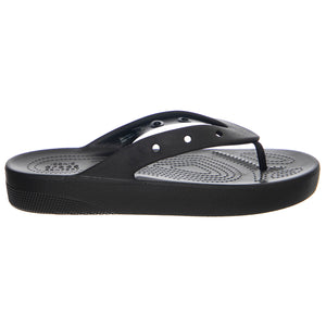W' Classic Platform Flip Black - Sandali Donna Neri CR.207714-BLK . CROCS 