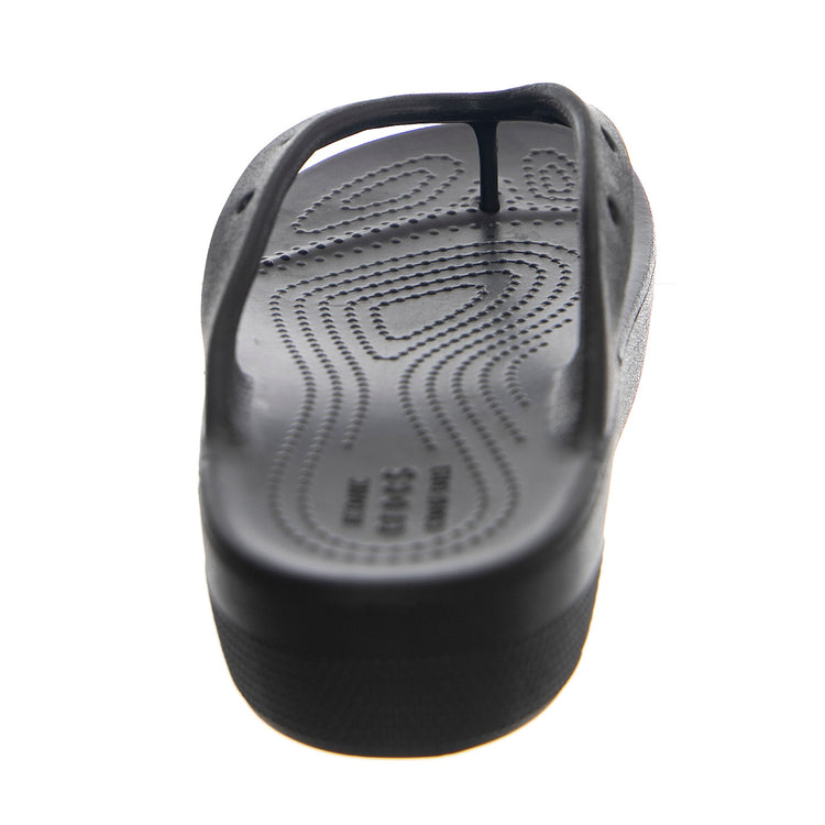 W' Classic Platform Flip Black - Sandali Donna Neri CR.207714-BLK . CROCS 