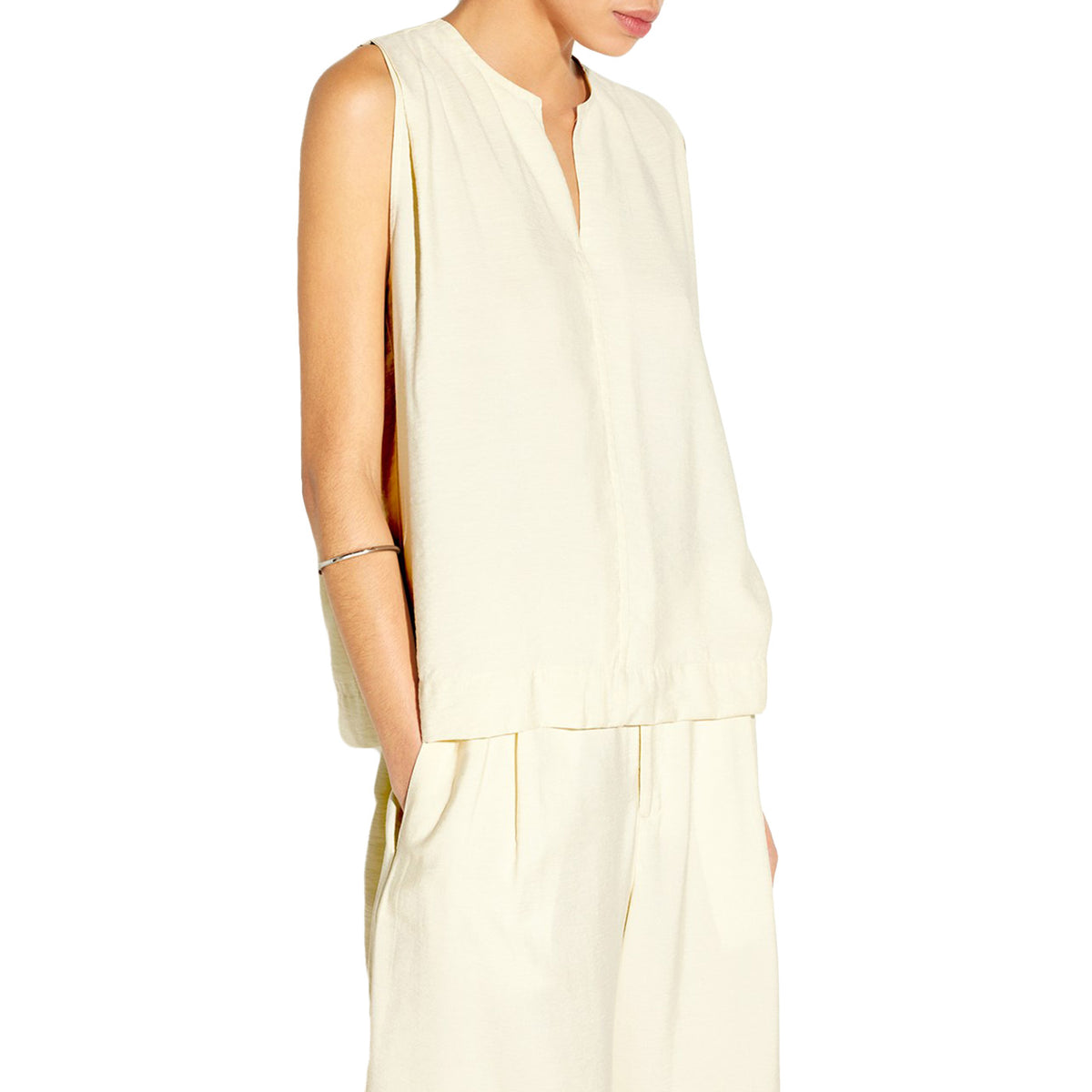 STINE CLOUD CREAM - Top Smanicato Donna Crema 330551-232 . ELVINE 