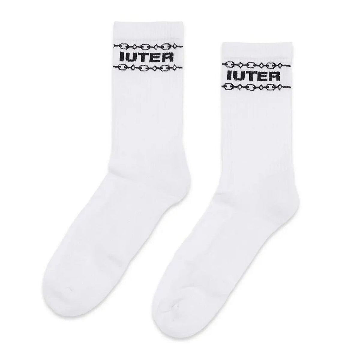 Chain Socks White - Calzini Bianchi 23SISX08 . IUTER 