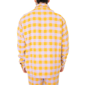 OC x DICKIES Tweed Shirt Lilac Check - Camicia Uomo Multicolore DK0A4Y4WE881 . DICKIES 