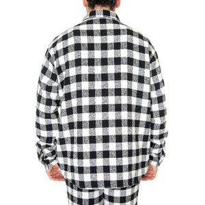 OC x DICKIES Tweed Shirt Black Check - Camicia Uomo Nera / Multicolore DK0A4Y4WE901 . DICKIES 