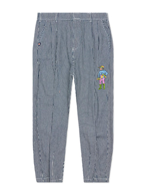 BD X DICKIES HICKORY BILLOW PANT HICKORY DENIM - Pantaloni Denim Jeans Uomo a Righe DK0A4YCXE981 . DICKIES 