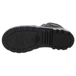 Pampa Supply  Lth Black / Black - Scarpe Stringate Profilo Alto Bambino Nere PAK58366-001-M . PALLADIUM 
