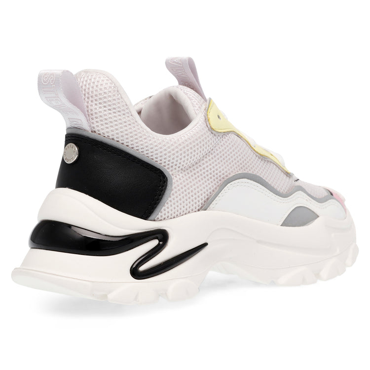 Manerva Black / Bone - Scarpe Stringate Profilo Basso Donna Multicolore SMPMANERVA-BLK . STEVE MADDEN 