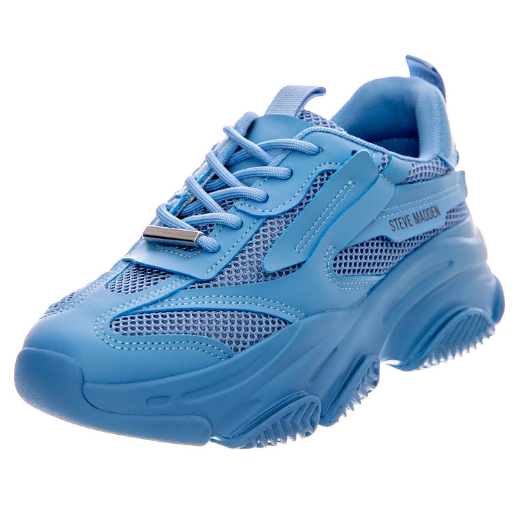 Possession Ice Blue - Scarpe Stringate Profilo Basso Donna Blu SMPPOSSESSION-ICE . STEVE MADDEN 