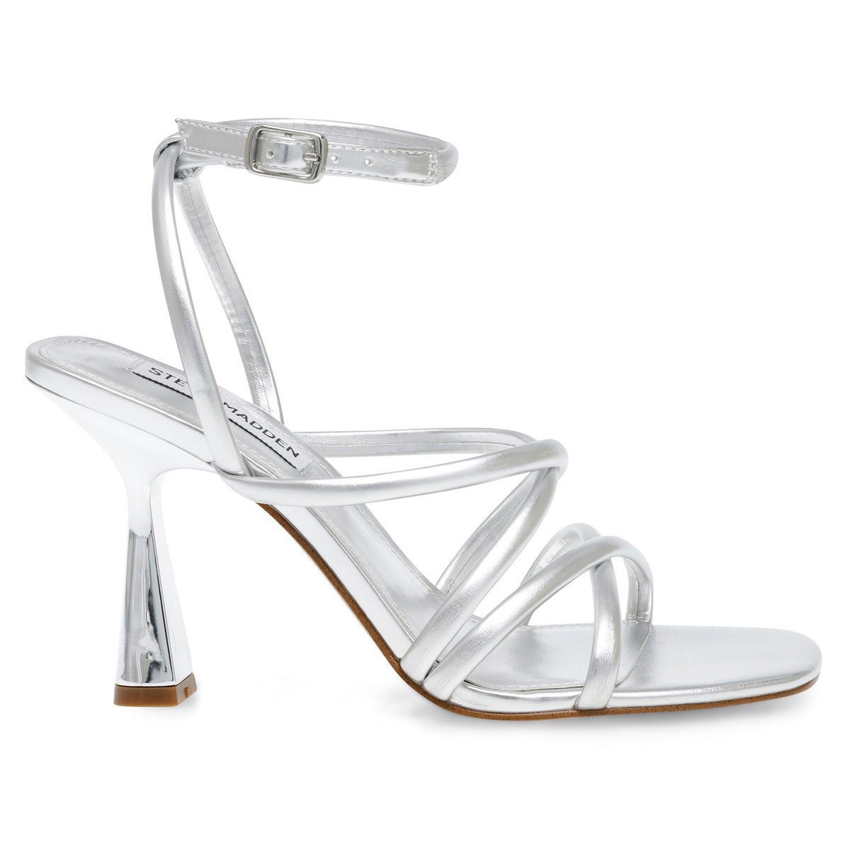 AT-LAST SILVER SYNTHETIC - Sandali con Tacco Alto Donna Argento SMSAT-LAST-SIL . STEVE MADDEN 