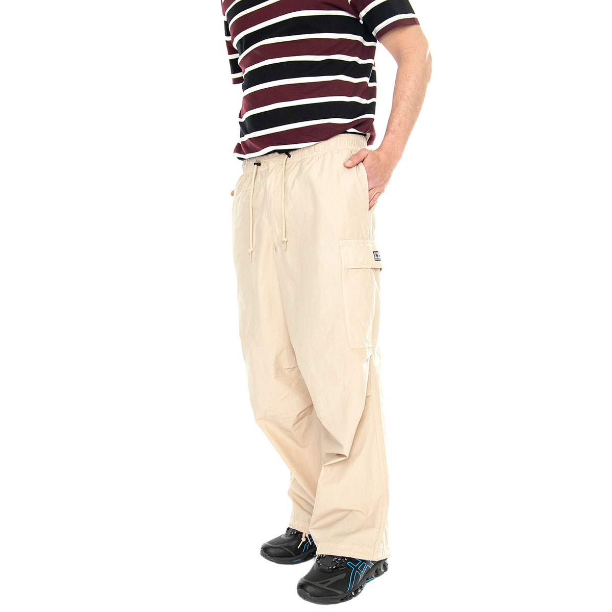 Giant Parachite Cargo Pant Silver Grey - Pantaloni Cargo Uomo Beige 142020236-SIG . OBEY 