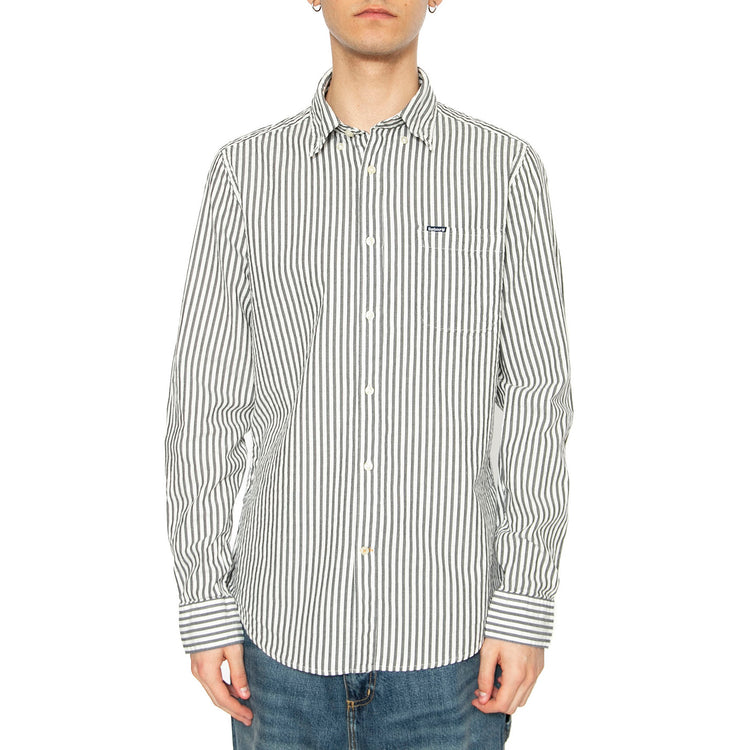 Cresswell Seersucker Shirt Navy - Camicia Uomo Multicolore MSH5577-NAVY . BARBOUR 