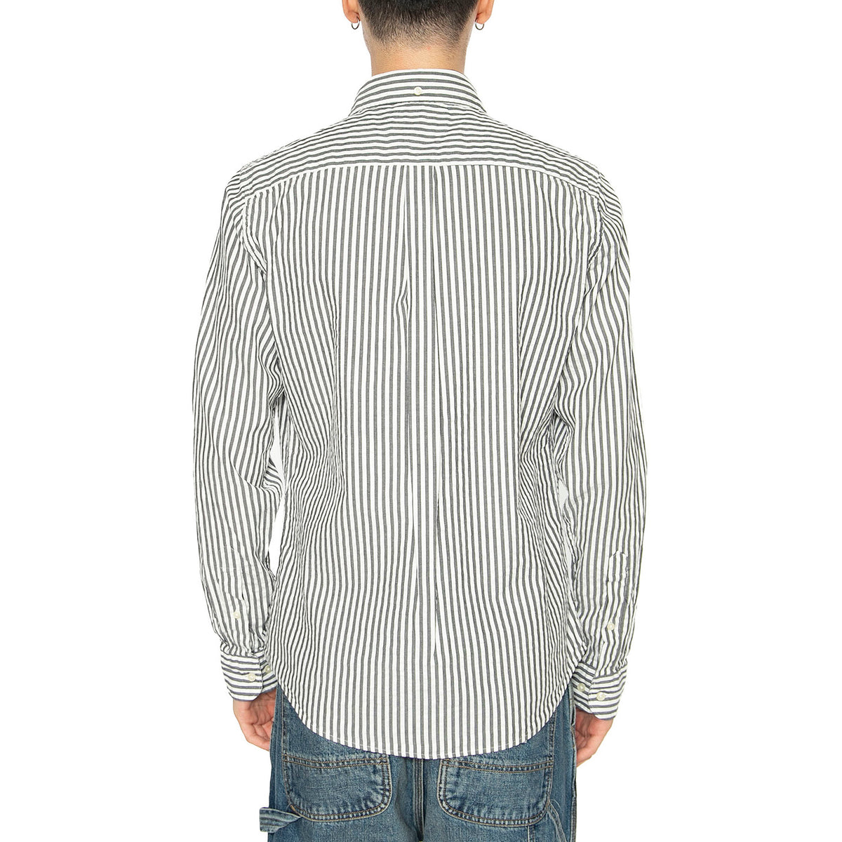 Cresswell Seersucker Shirt Navy - Camicia Uomo Multicolore MSH5577-NAVY . BARBOUR 
