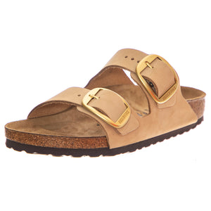 Arizona Big Buckle sandcastle, Nubuck Leather - Sandali Donna Beige 1024064 . BIRKENSTOCK 