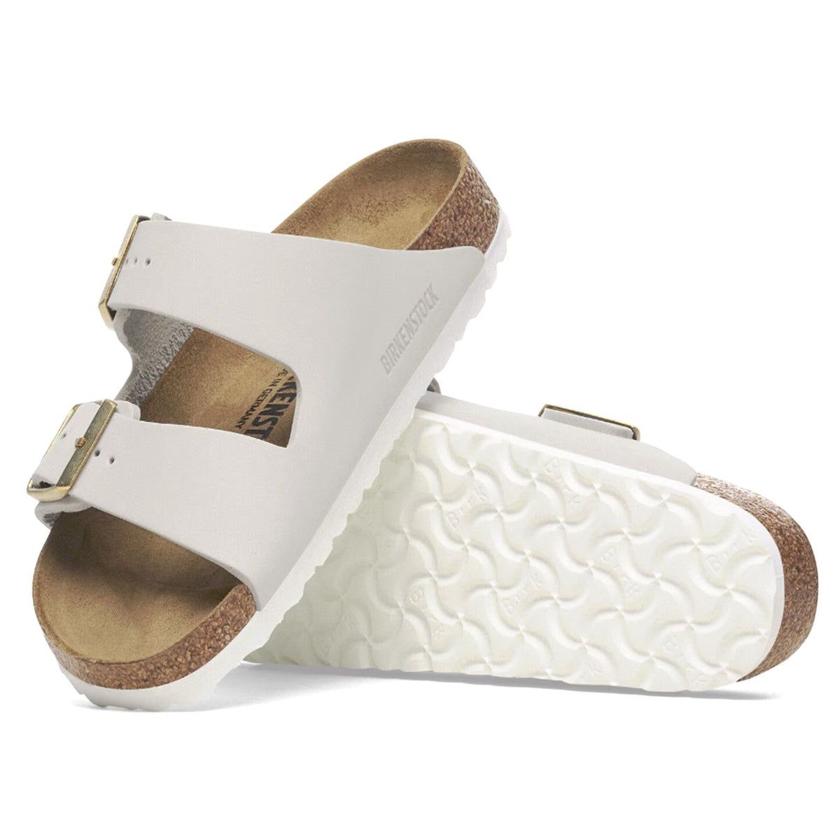 Arizona Antique White, Nubuck Leather - Sandali Donna Bianchi 1029475 . BIRKENSTOCK 
