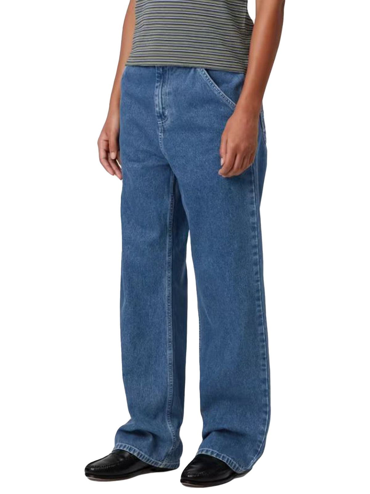 W' SIMPLE PANT BLUE - Pantaloni Denim Jeans Donna Blu I031924.0106 . CARHARTT WIP 