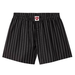 Cotton Boxer Seaton Stripe, Black / Wax - Boxer Uomo Neri I032355.2MBXX . CARHARTT WIP 