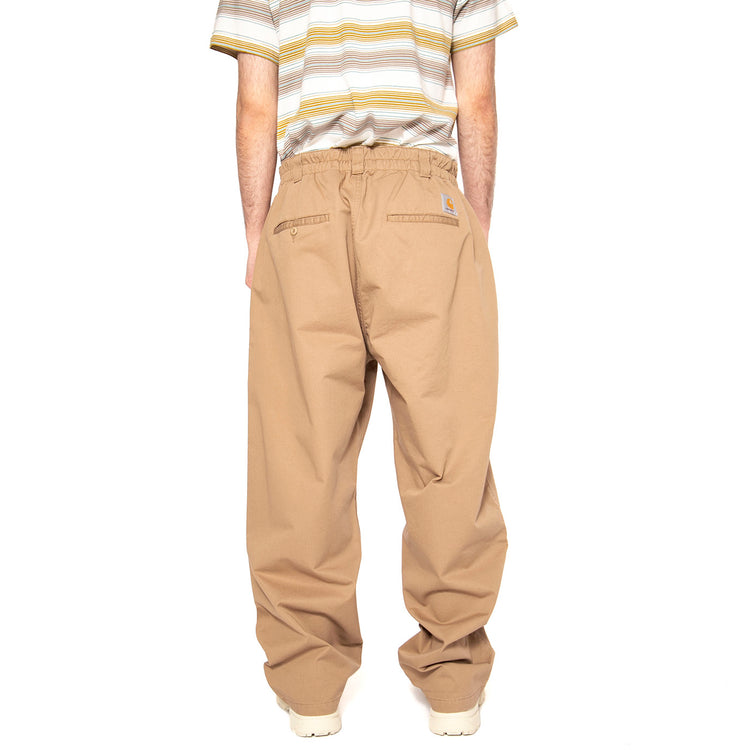 Marv Pant Leather - Pantaloni Uomo Marroni I033129.8Y06 . CARHARTT WIP 