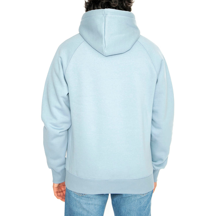 Hooded Chase Sweat Frosted Blue / Gold - Felpa con Cappuccio Uomo Blu I033661.2MYXX . CARHARTT WIP 