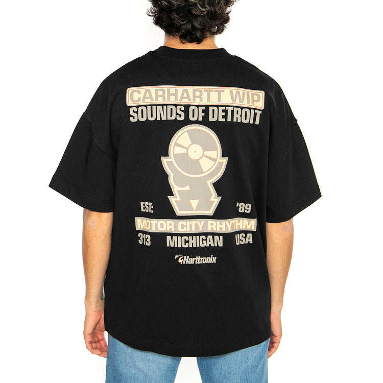 S/S Harttronix T-Shirt Black - Maglietta Girocollo Uomo Nera I034395.89XX . CARHARTT WIP 