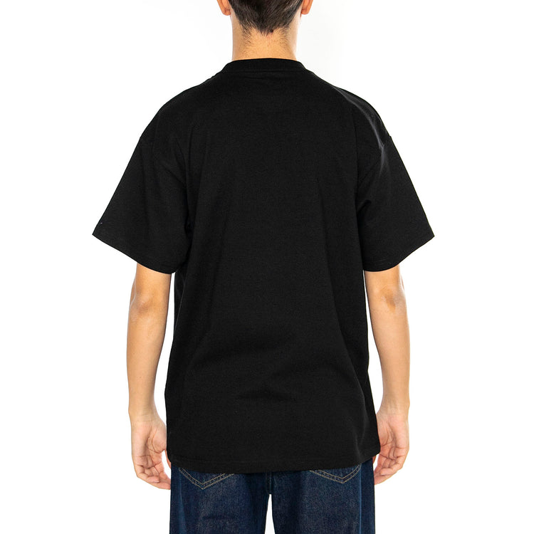S/S Fragments Pocket T-Shirt Black / White - Maglietta Girocollo Uomo Nera I034407.0D2XX . CARHARTT WIP 