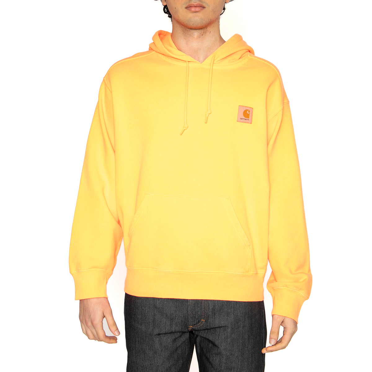 Hooded Industry Sweat Lumo Orange - Felpa con Cappuccio Uomo Arancione I034417.2M5GD . CARHARTT WIP 