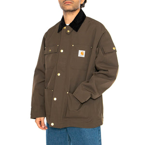 Clapton Jacket Liberica / Black - Giacca Uomo Marrone I034424.2NDXX . CARHARTT WIP 