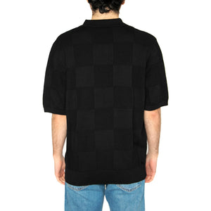 S/S Checker Polo Black - Polo Uomo Nera I034535.89XX . CARHARTT WIP 