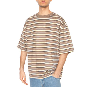 S/S Nathan T-Shirt Nathan Stripe, Branch - Maglietta Girocollo Uomo Multicolore I034640.2PZXX . CARHARTT WIP 