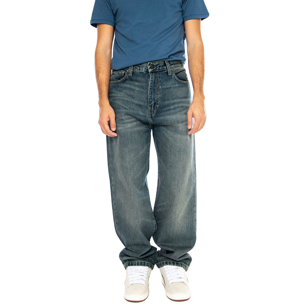 Landon Pant Blue Denim - Pantaloni Denim Jeans Uomo Blu I034733.014Q . CARHARTT WIP 