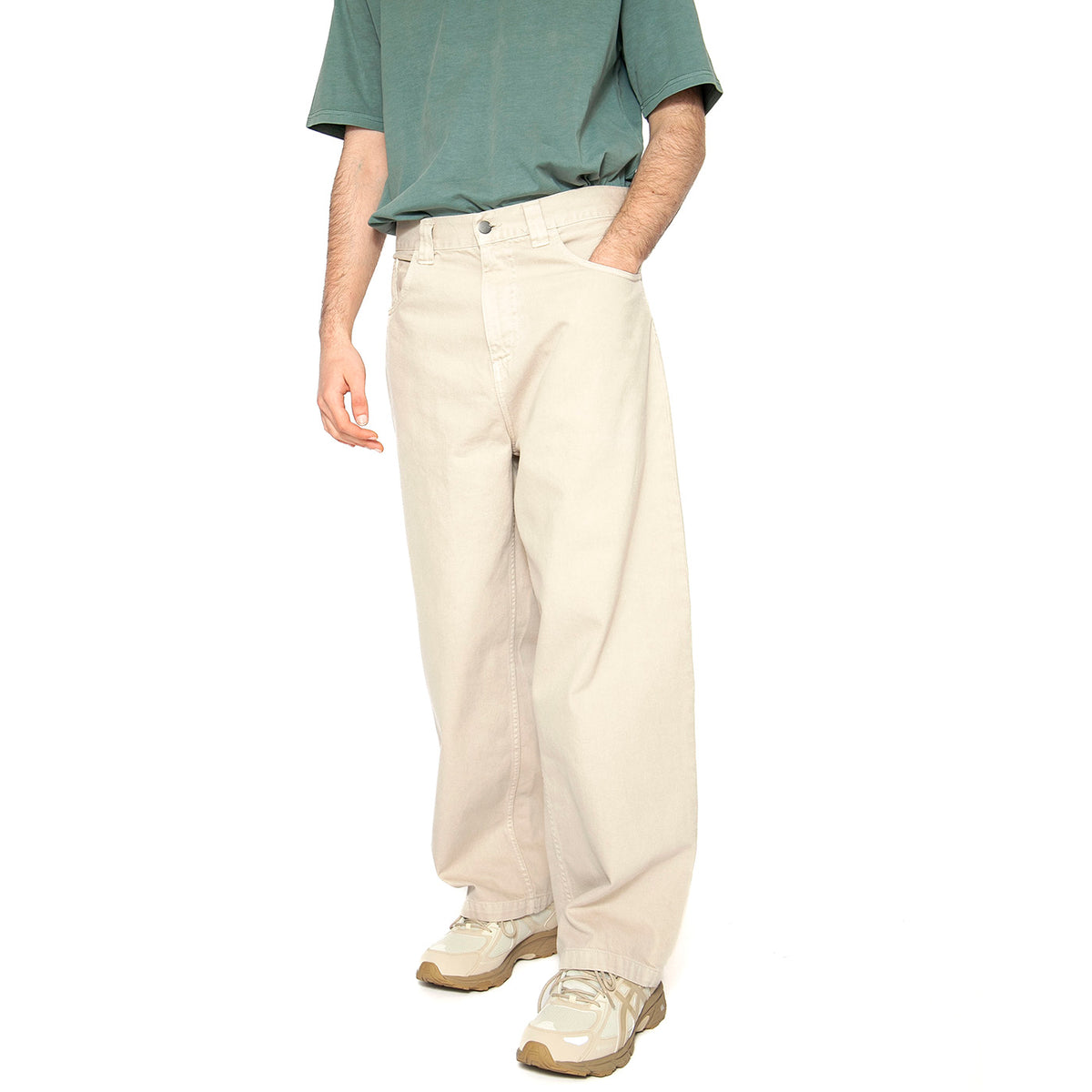 Brandon Pant Fleur De Sel - Pantaloni Uomo Beige I034809.2LP4J . CARHARTT WIP 