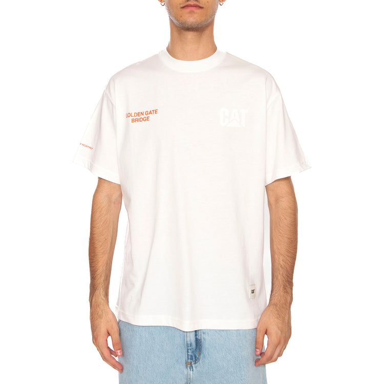 San Fran T-Shirt Bone - Maglietta Girocollo Uomo Bianca 6010155 . CAT 