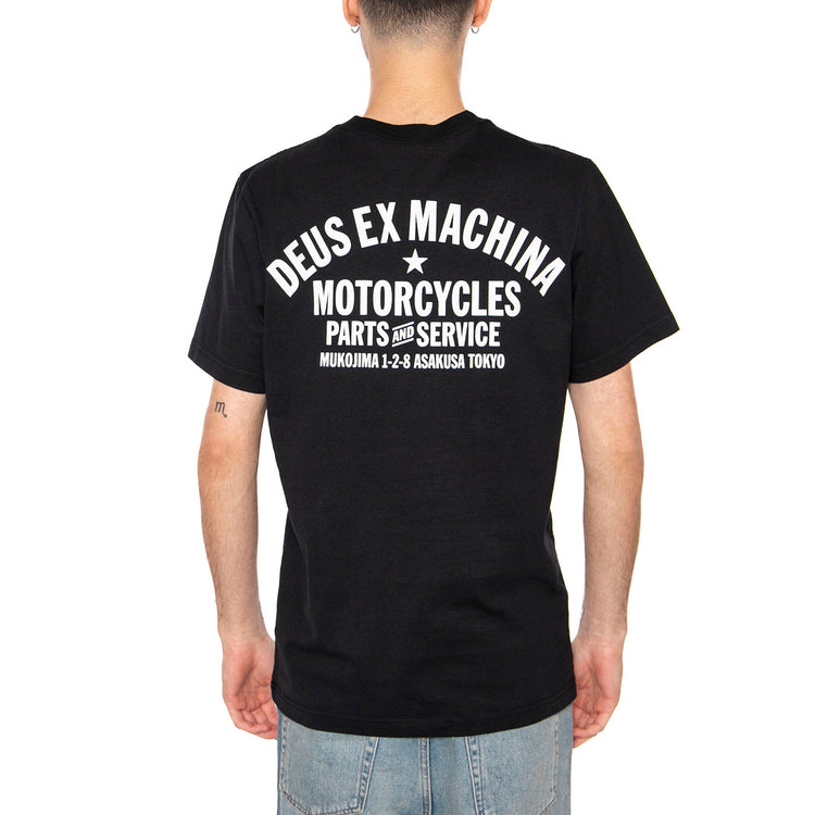 Tokyo Address Black  Maglietta Girocollo Uomo Nera T_DMW41808R_BLK . DEUS EX MACHINA 