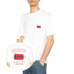 Service Crew SS Tee White - Maglietta Girocollo Uomo Bianca DK0A4Z8T0WH1 . DICKIES 