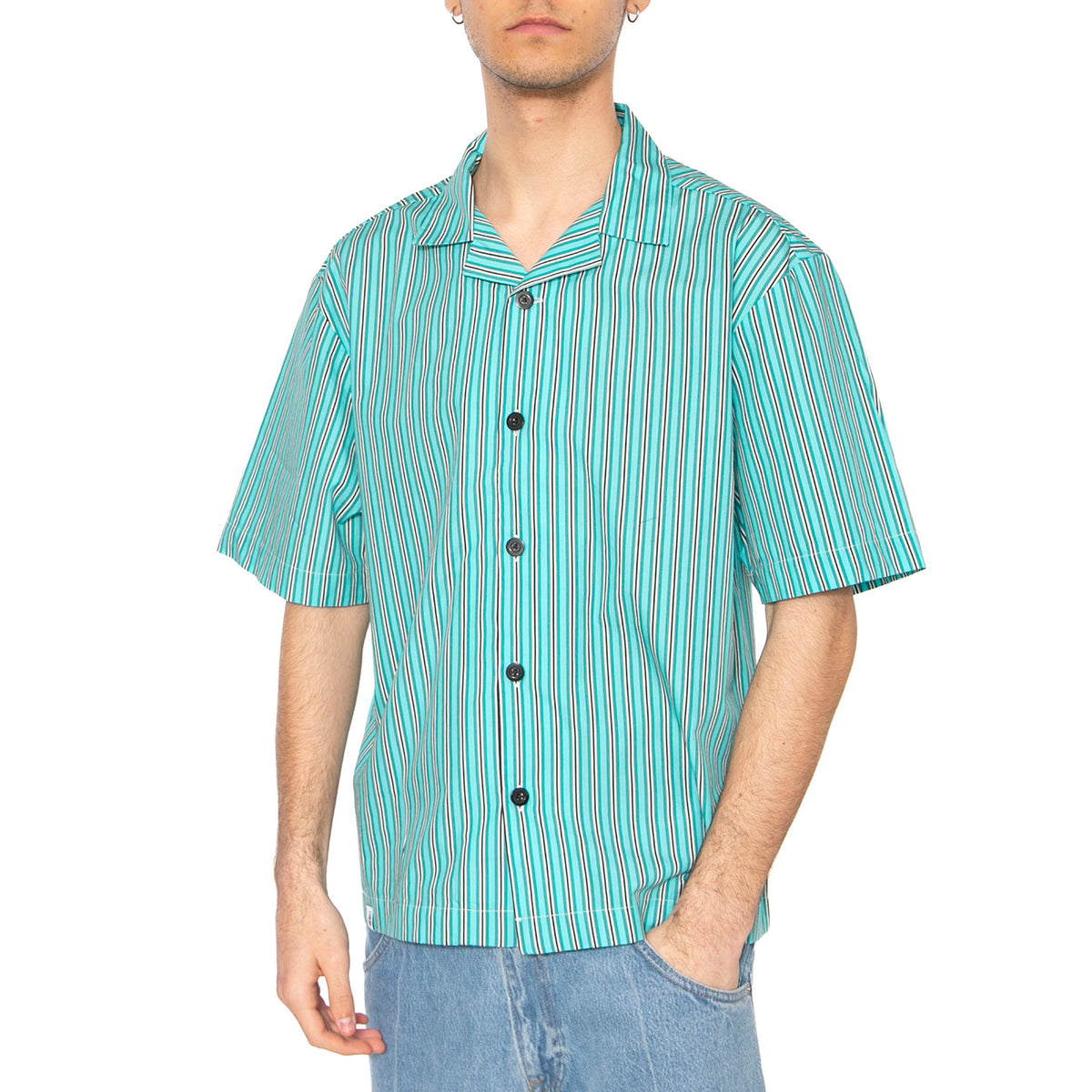 Edwin Saga Shirt SS - Camicia Maniche Corte Uomo Multicolore I034965.2LE.67 . EDWIN 