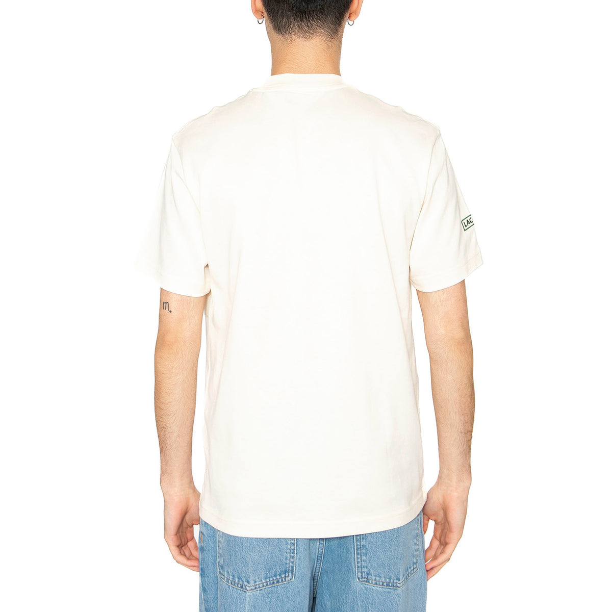 T-Shirt XFJ Beige - Maglietta Girocollo Uomo Beige TH9769-XFJ . LACOSTE 