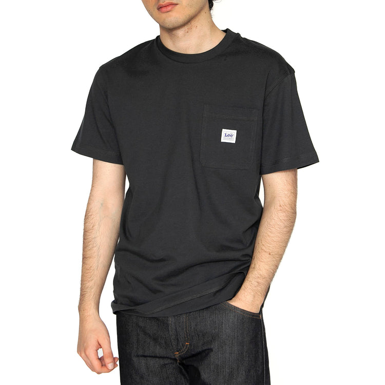 WW Pocket Tee Washed Black - Maglietta Girocollo Uomo Nera 112364587 . LEE 