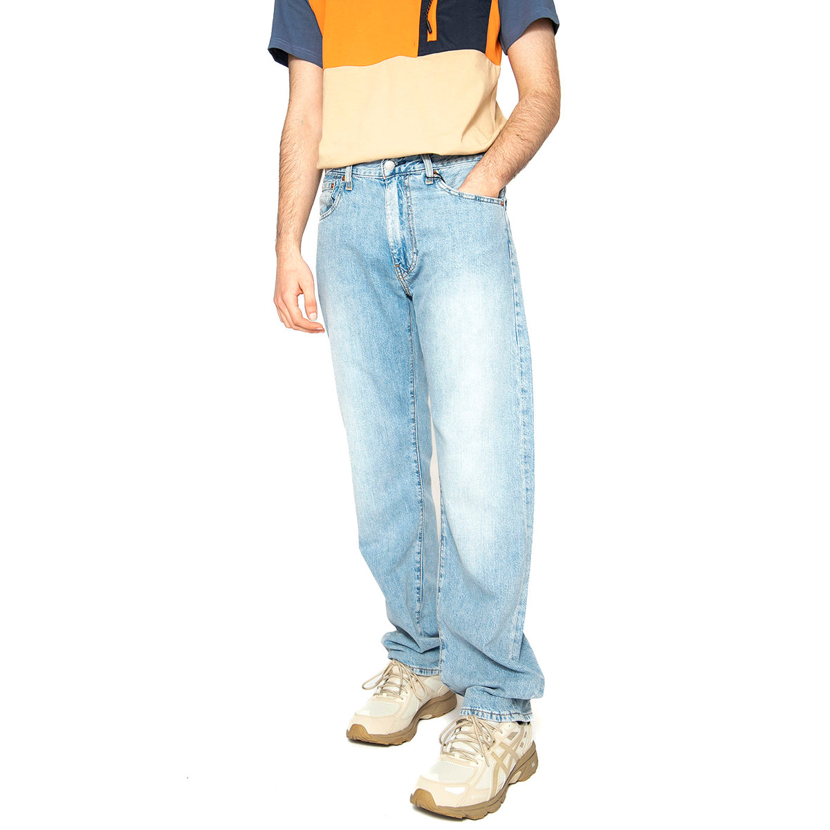 555 Relaxed Straight Call Me Again LTWT - Pantaloni Denim Jeans Uomo Blu 000LO-0009 . LEVIS 