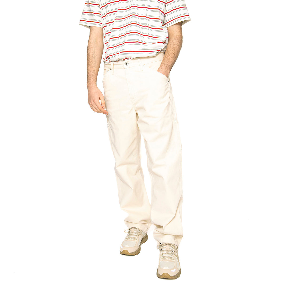 586 Loose Straight Carpenter Undyed Ecru Gre - Pantaloni Denim Jeans Uomo Beige 55849-0064 . LEVIS 