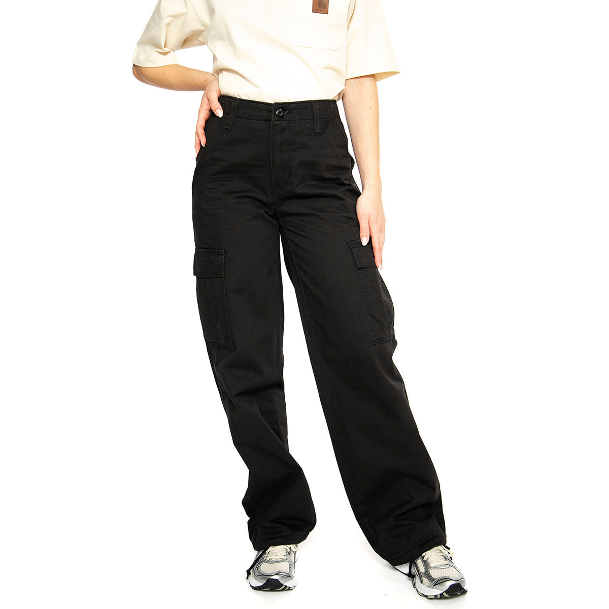 94 Baggy Cargo Black - Pantaloni Cargo Donna Neri A4707-0000 . LEVIS 