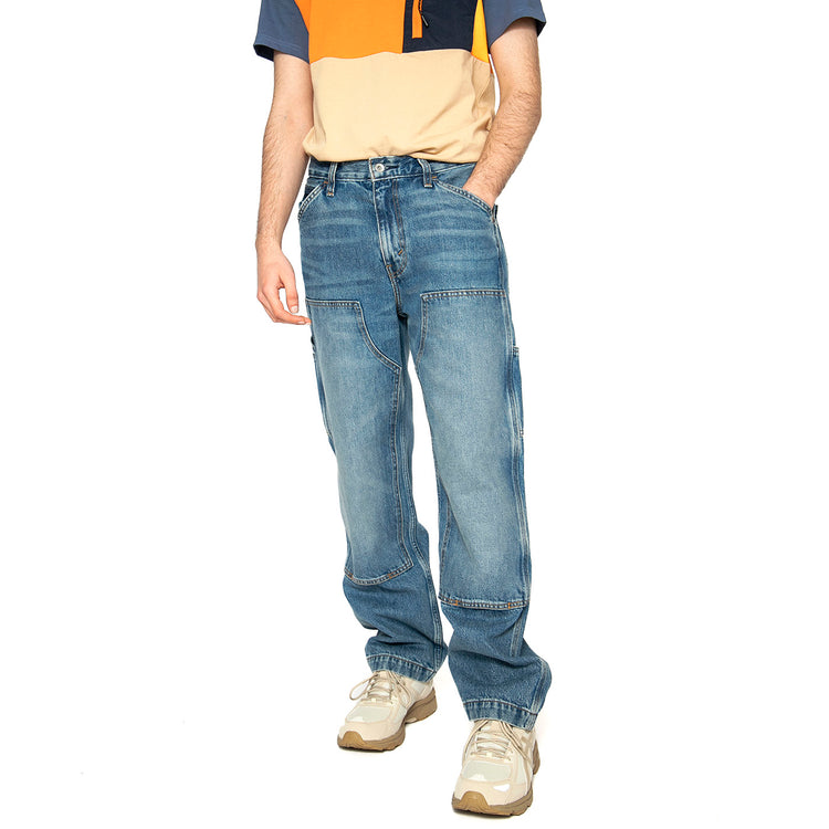 568 Loose Straight Double Knee Detroit Wash - Pantaloni Denim Jeans Uomo Blu A7367-0003 . LEVIS 