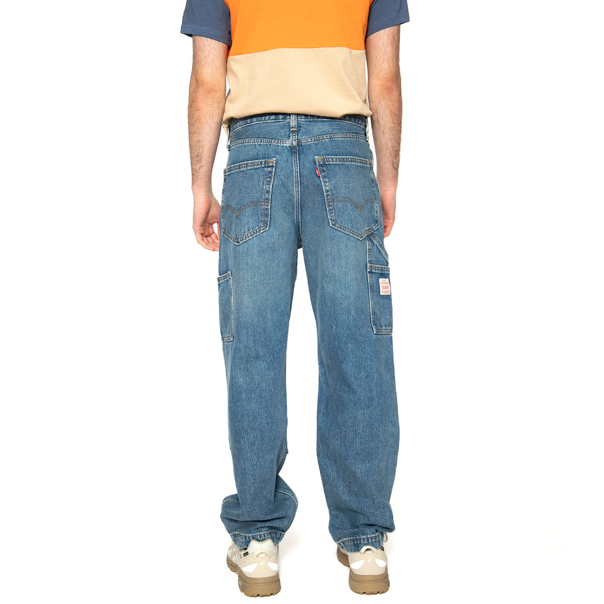 568 Loose Straight Double Knee Detroit Wash - Pantaloni Denim Jeans Uomo Blu A7367-0003 . LEVIS 