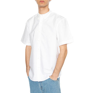 SS Authetic Button Down Bright White - Camicia Maniche Corte Uomo Bianca A9161-0014 . LEVIS 