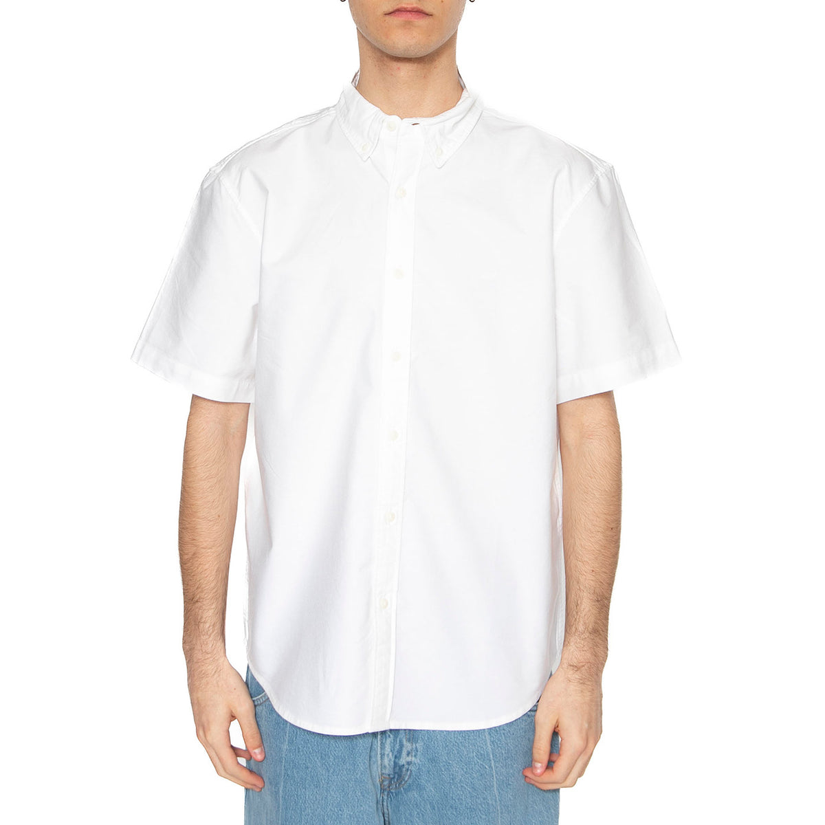 SS Authetic Button Down Bright White - Camicia Maniche Corte Uomo Bianca A9161-0014 . LEVIS 