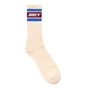 Cooper II Socks Unbleached / Rhubarb - Calzini Beige 100260093-UBR . OBEY 